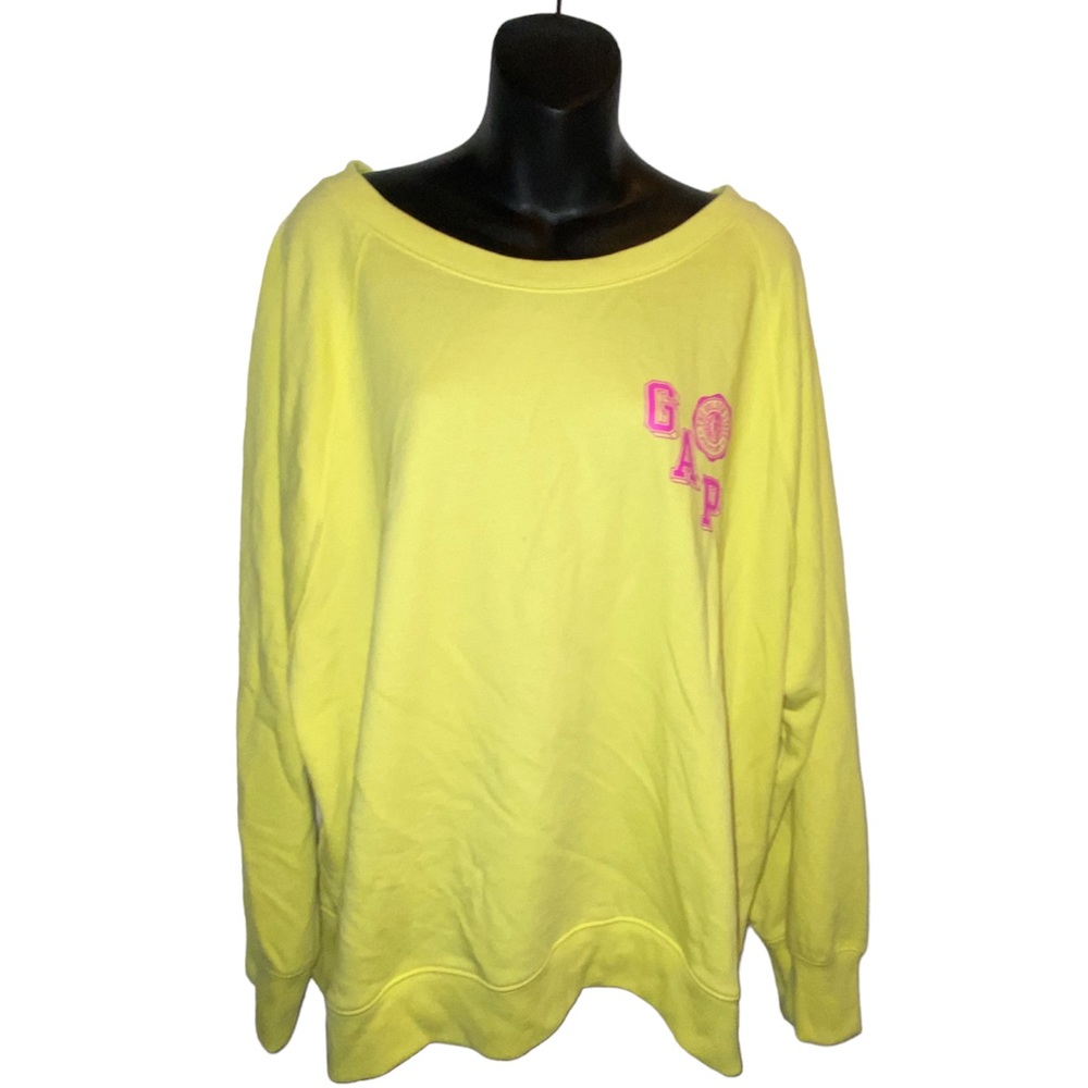 Gap yellow crewneck size XXL NWT